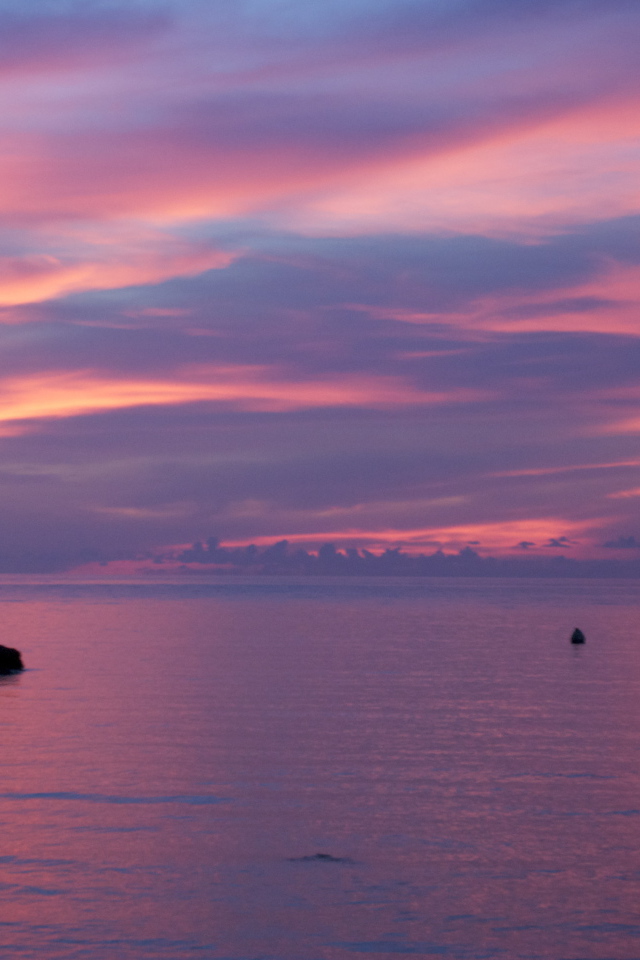 Розовый закат на острове Ко Куд, Таиланд