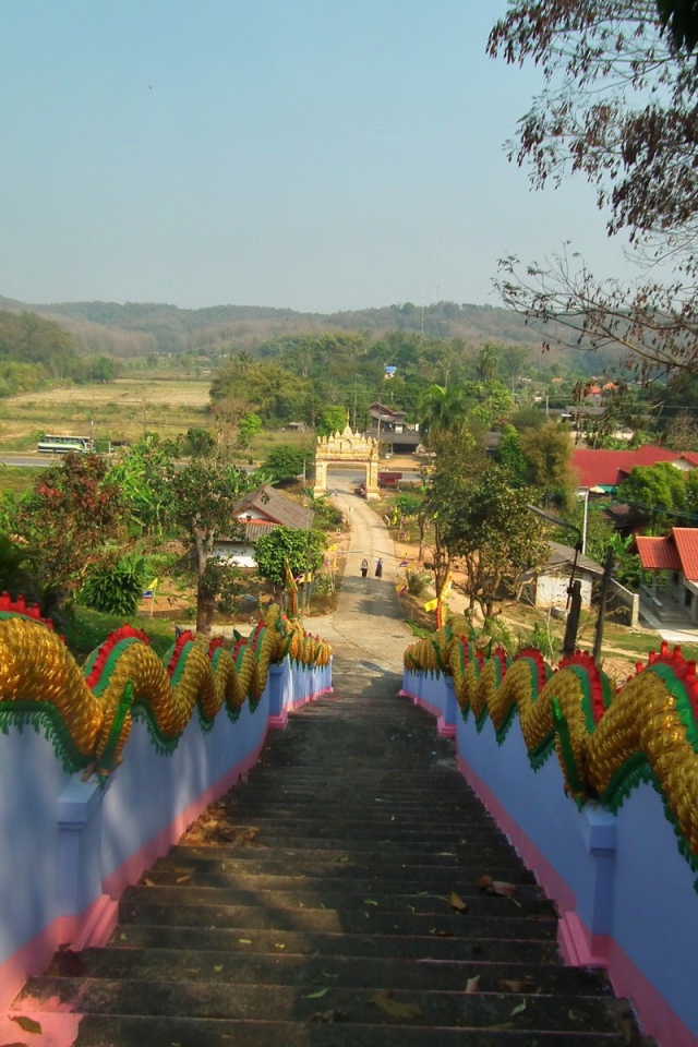 Лестница на курорте Чианг Рай, Таиланд