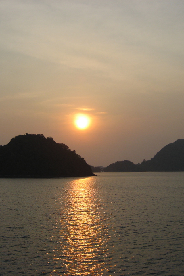 Закат солнца на острове Чанг, Таиланд