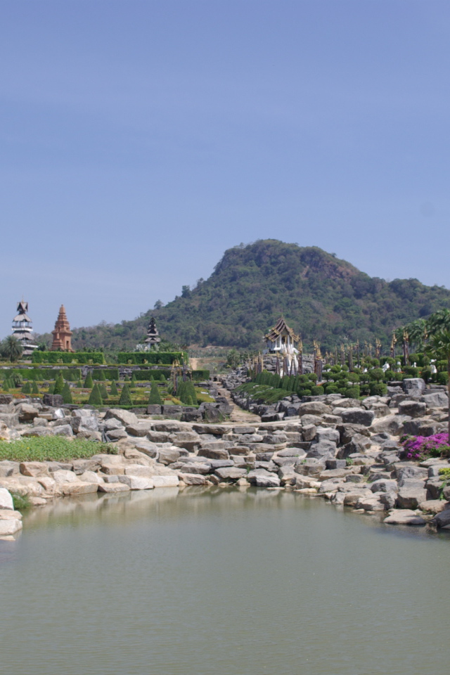 Вид на гору на курорте Чианг Рай, Таиланд