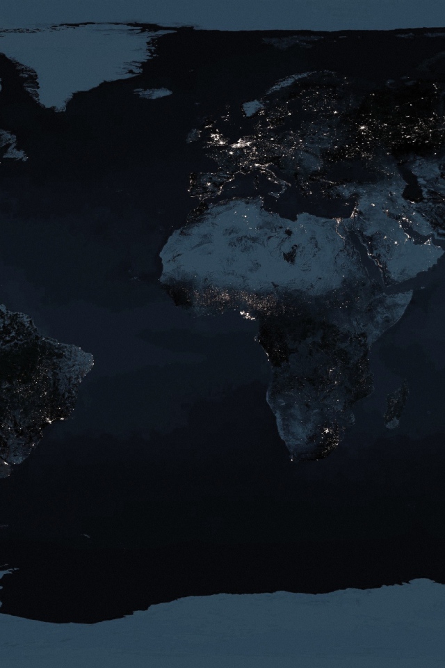 Ночная карта Мира