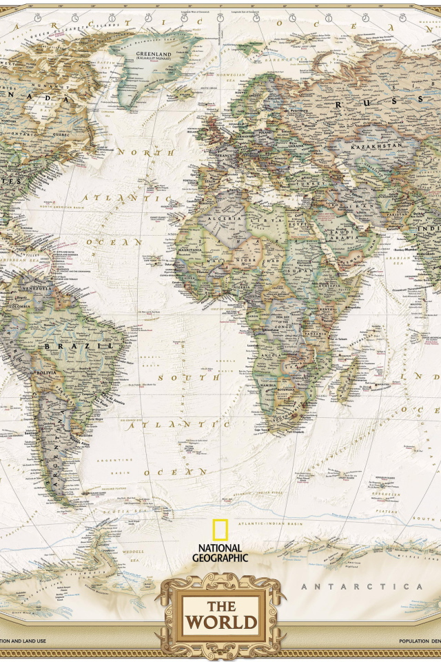 Карта Мира от National Geographic