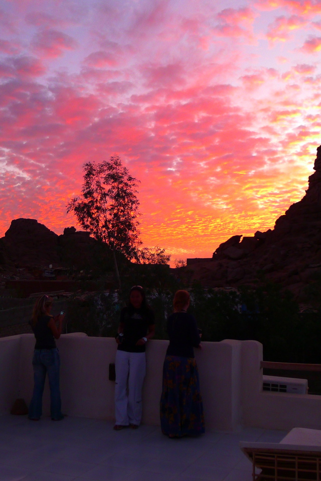 Закат солнца в Мерсине, Турция