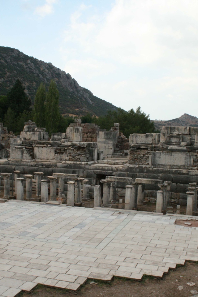 Сцена древнего театра в Эфесе, Турция