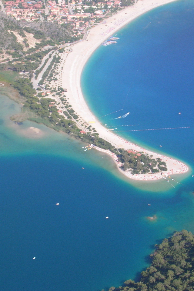 Вид на Фетхие с высоты птичьего полета, Турция