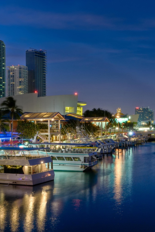 Лодки у причала в Майами