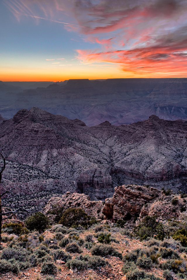 Сумерки в Гранд-Каньоне, США
