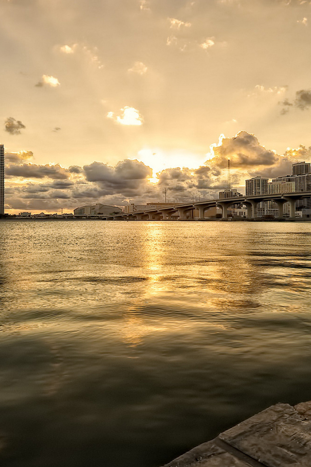 Сказочный закат в Майами
