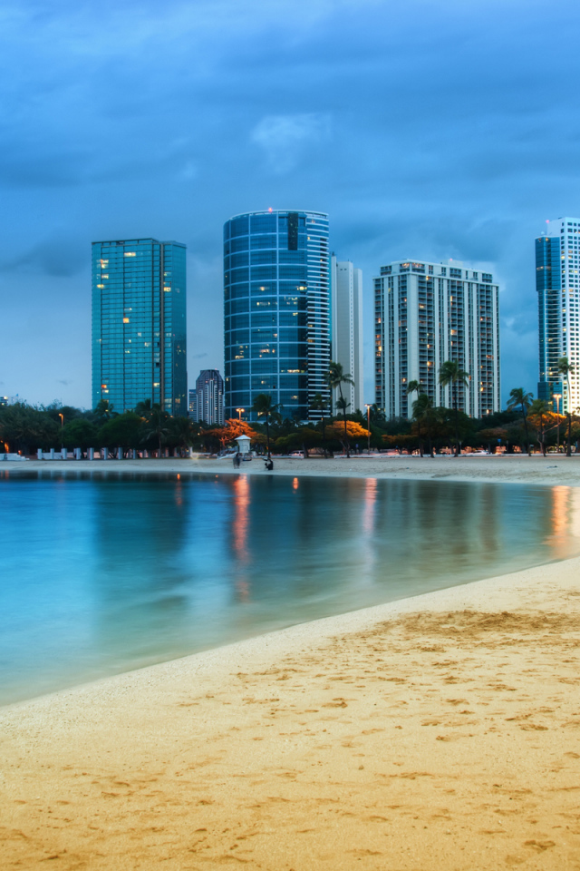 Песчаный пляж в Майами