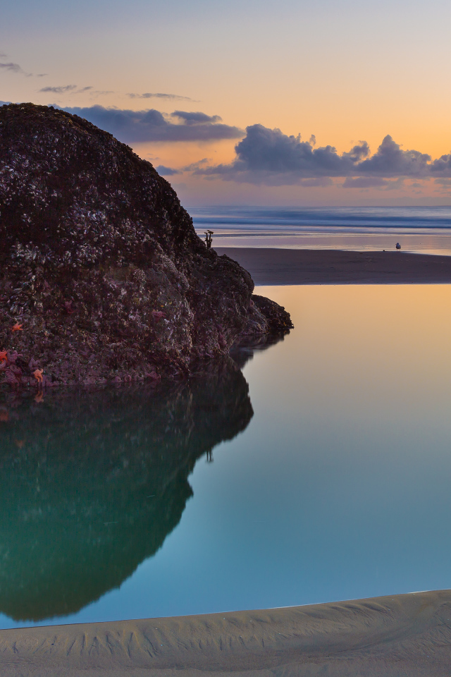 Камни на пляже Бэндон, США