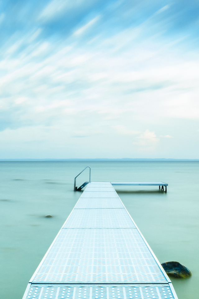 Восход солнца на озере Мичиган, США