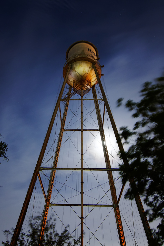 Водонапорная башня в Раунд-Рок, штат Техас, США