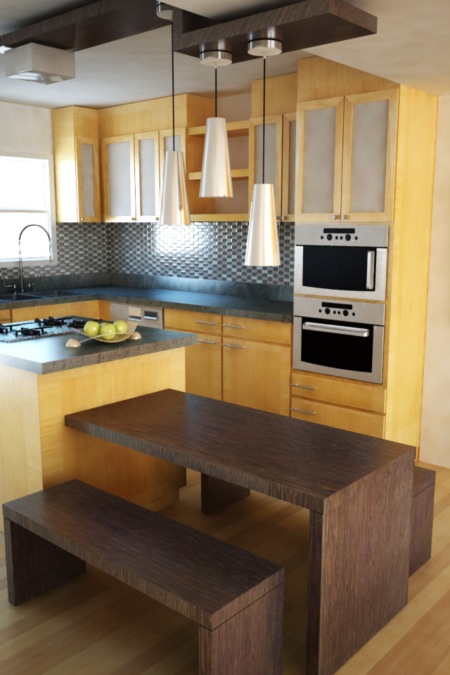 Небольшой стол на кухне