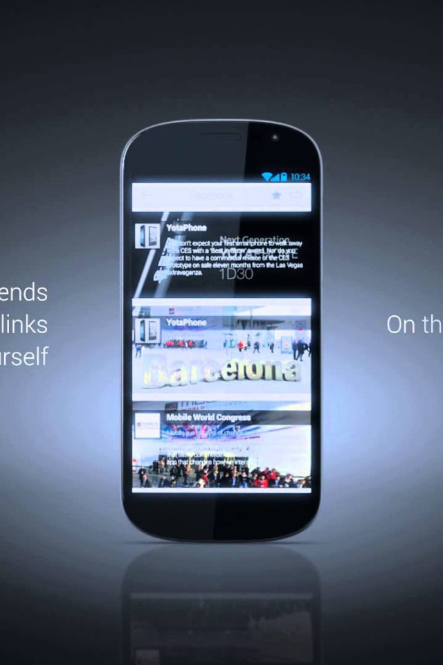 Реклама смартфона YotaPhone 2