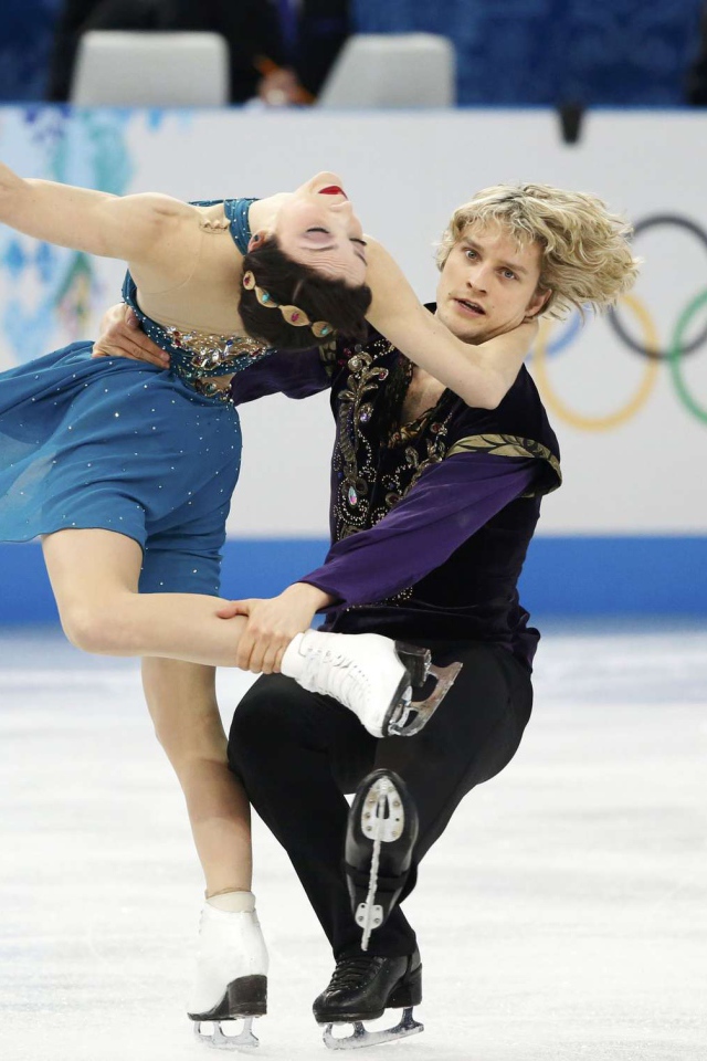 Американские фигуристы Чарли Уайт и Мэрил Дэвис на олимпиаде в Сочи