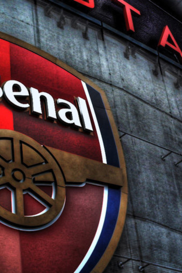 Арсенал логотип на стене