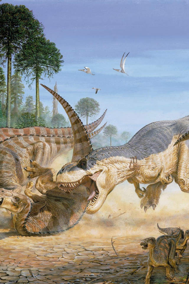 Нападение злого динозавра