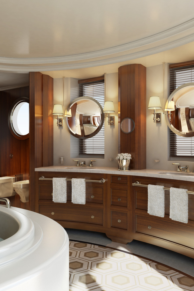 Ванная комната в роскошном отеле