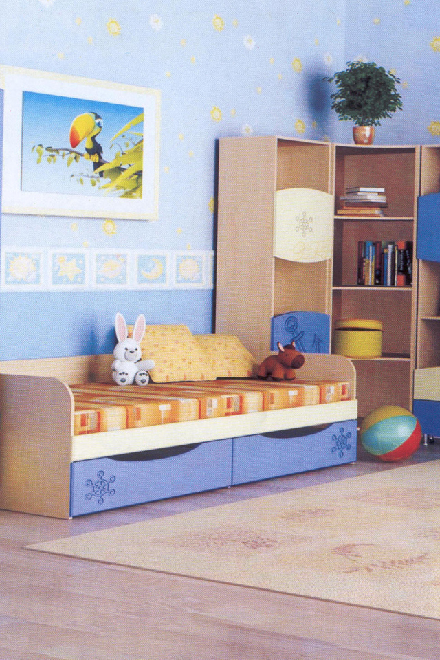 Синяя детская комната