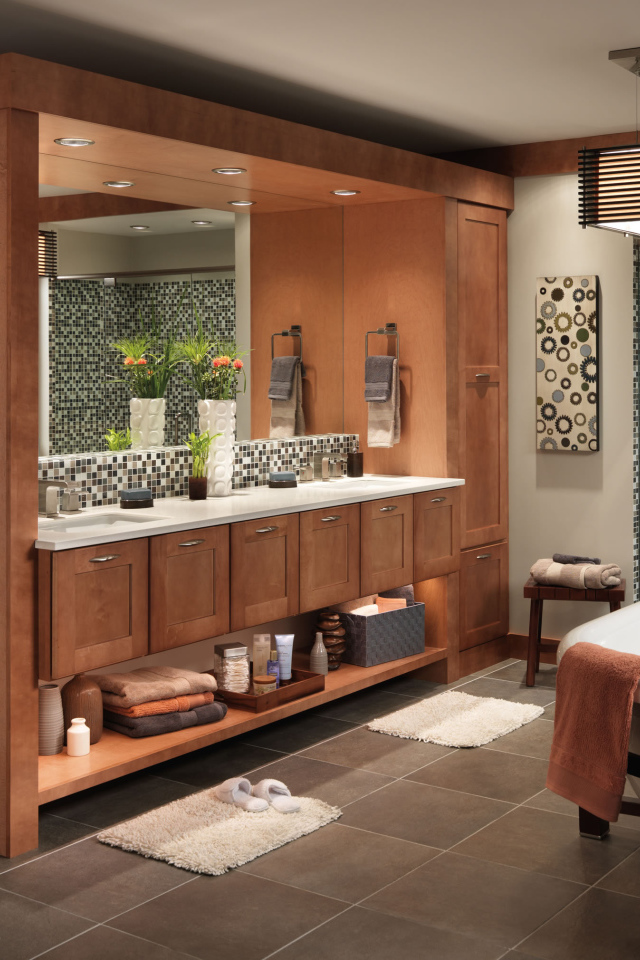 Шкафы с зеркалом для ванной