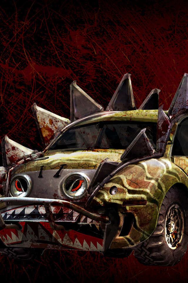 Автомобиль на постере игры Carmageddon Reincarnation
