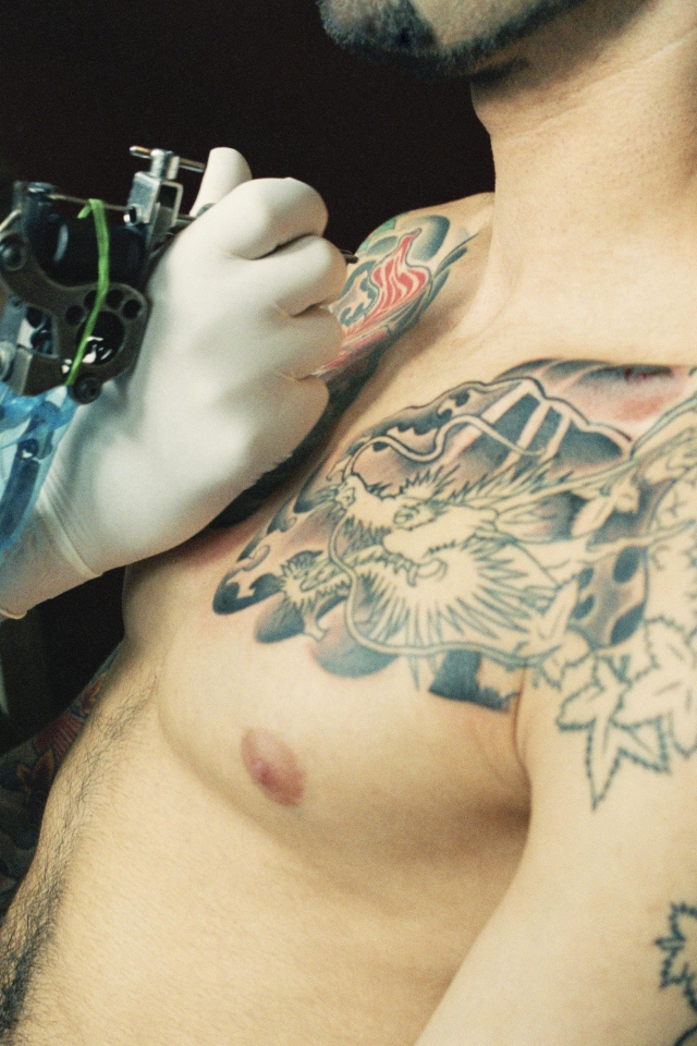 Создание мужской татуировки