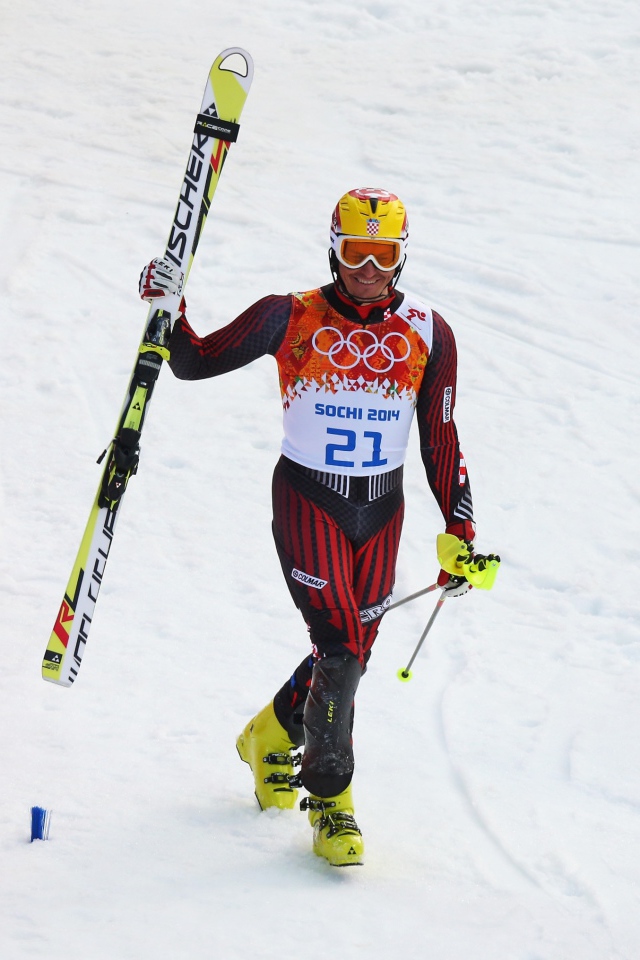 Хорватский лыжник Ивица Костелич обладатель серебряной медали на олимпиаде в Сочи