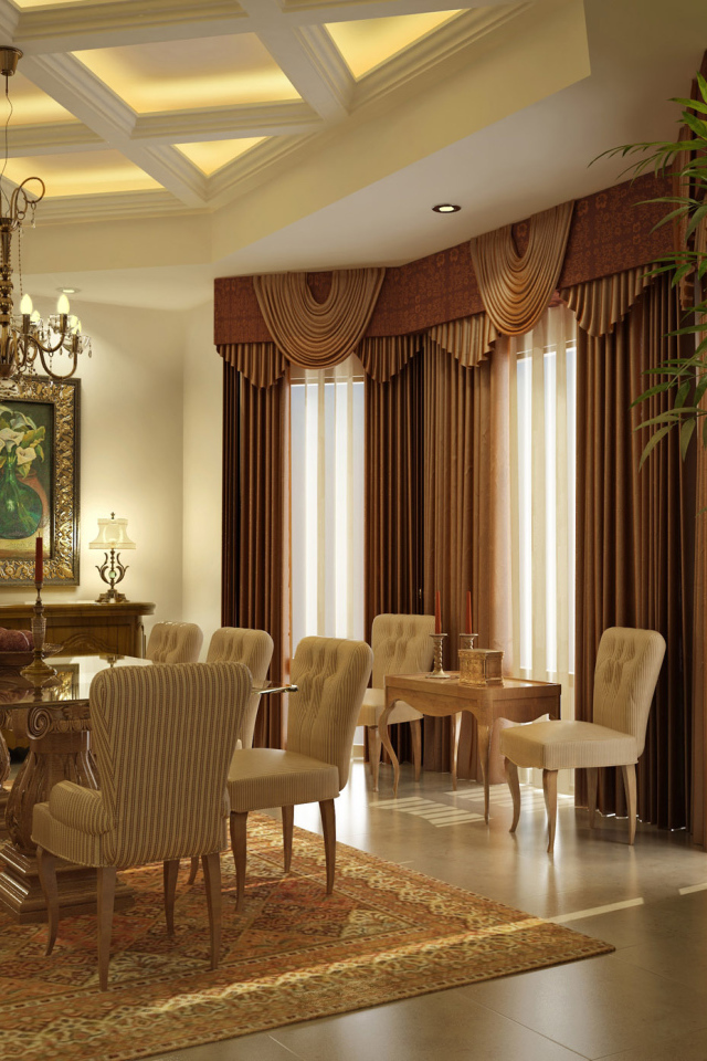 Столовая в богатом доме