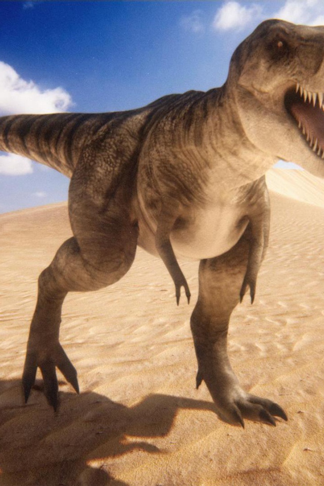 Динозавр в пустыне