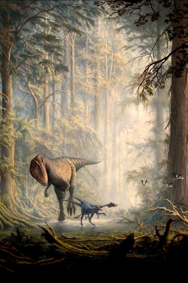 Динозавры в лесу