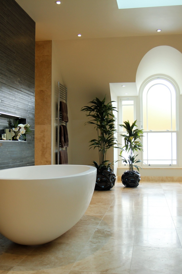 Яйцевидная форма ванной