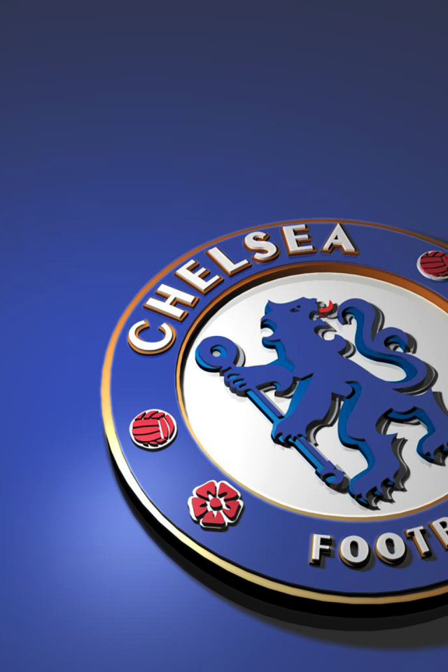 Футбольный клуб Челси логотип на синем фоне