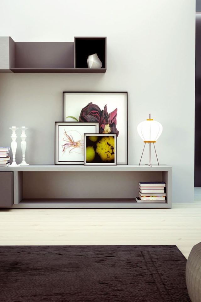 Мебель из блоков для гостиной