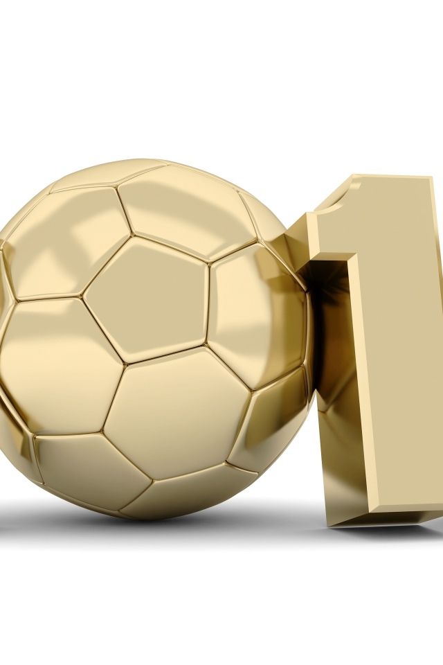 Золотой символ Чемпионата Мира по футболу в Бразилии 2014