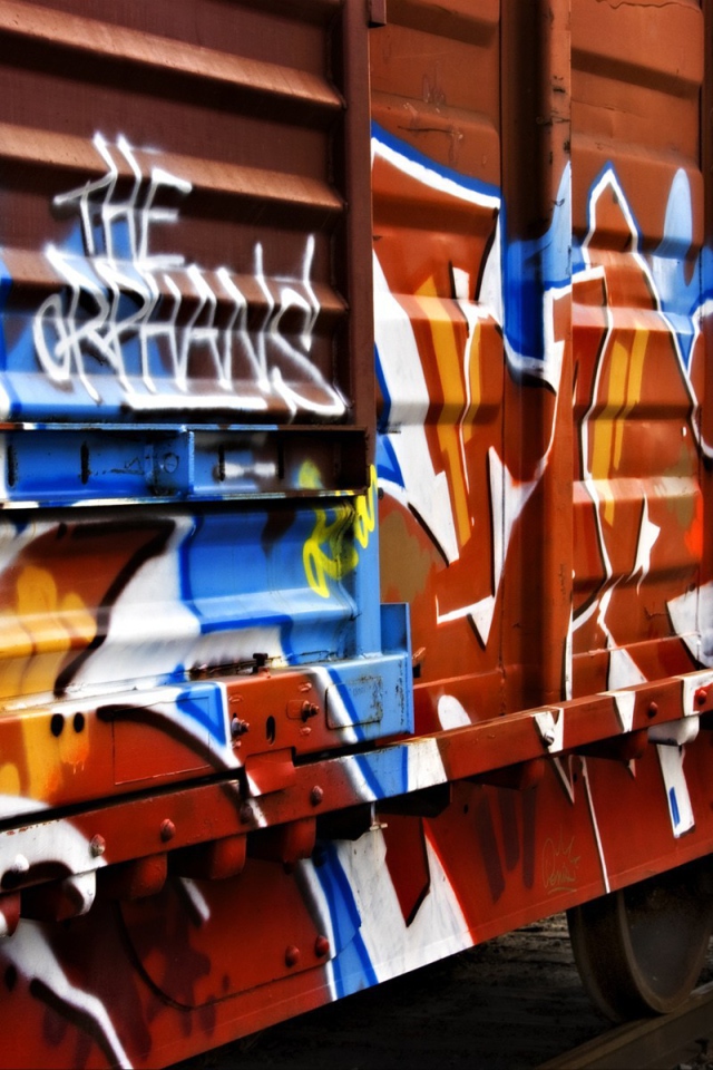 Граффити на вагоне
