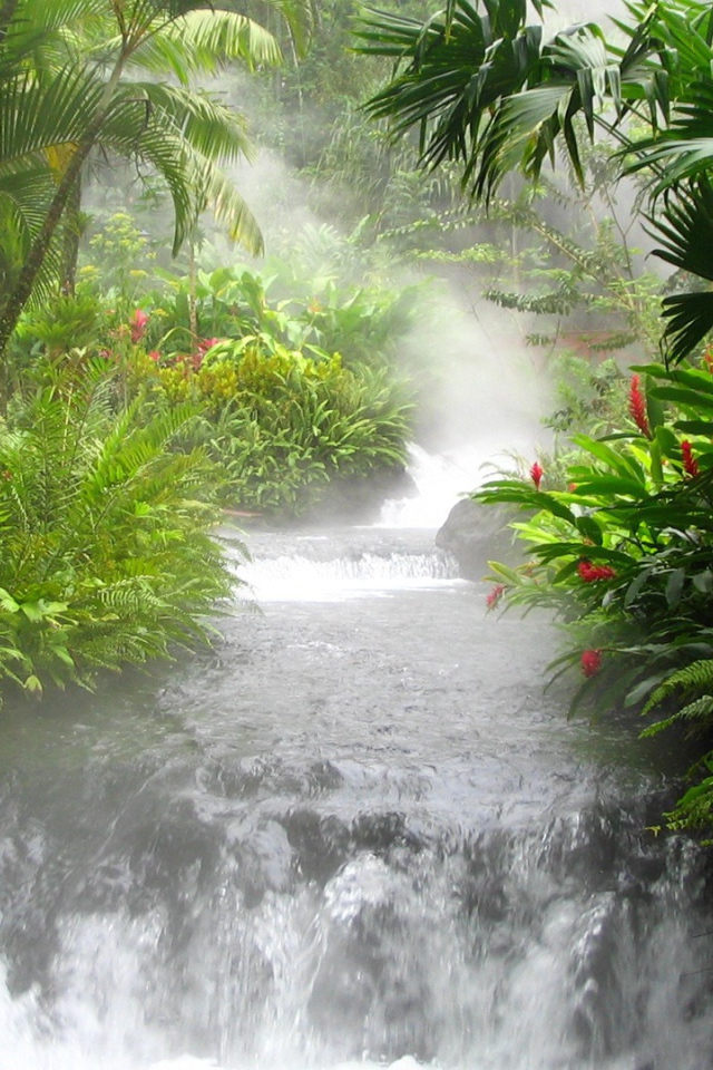 Река горячей воды в Коста-Рика