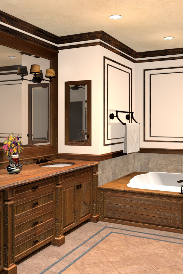 Интерьер для ванной комнаты