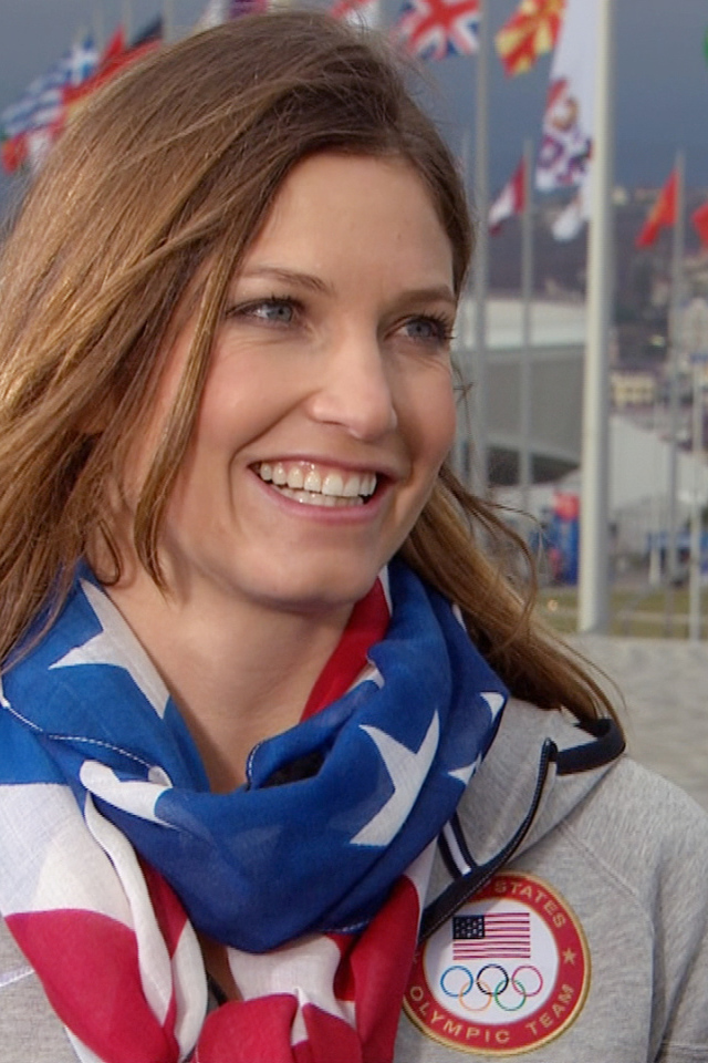 Julia Mancuso of the U.S. bronze medal at the Olympic Games in Sochi