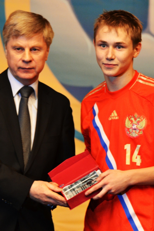 Junior football team of Russia Dmitri Efremov