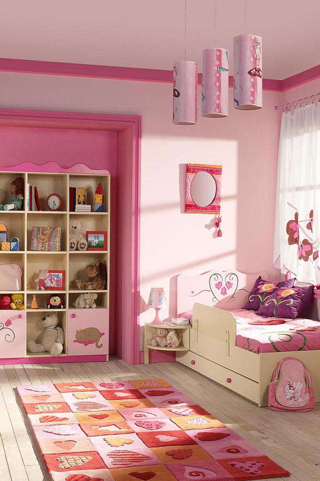 Детская для девочки в розовом стиле