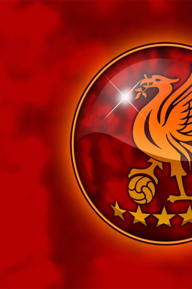 Ливерпуль на красном фоне