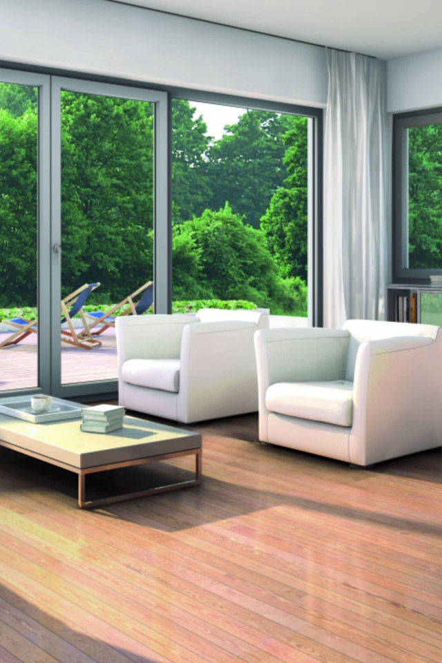 Гостиная в доме на природе