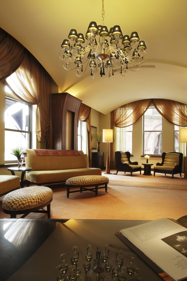 Роскошное оформление гостиной