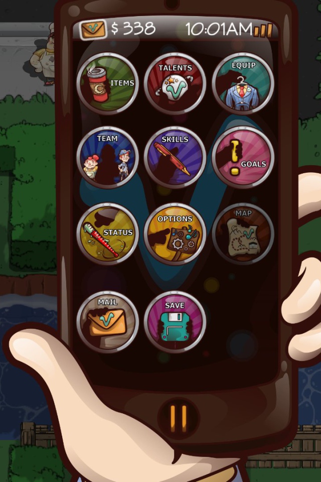 Меню в новой игре Citizens of Earth