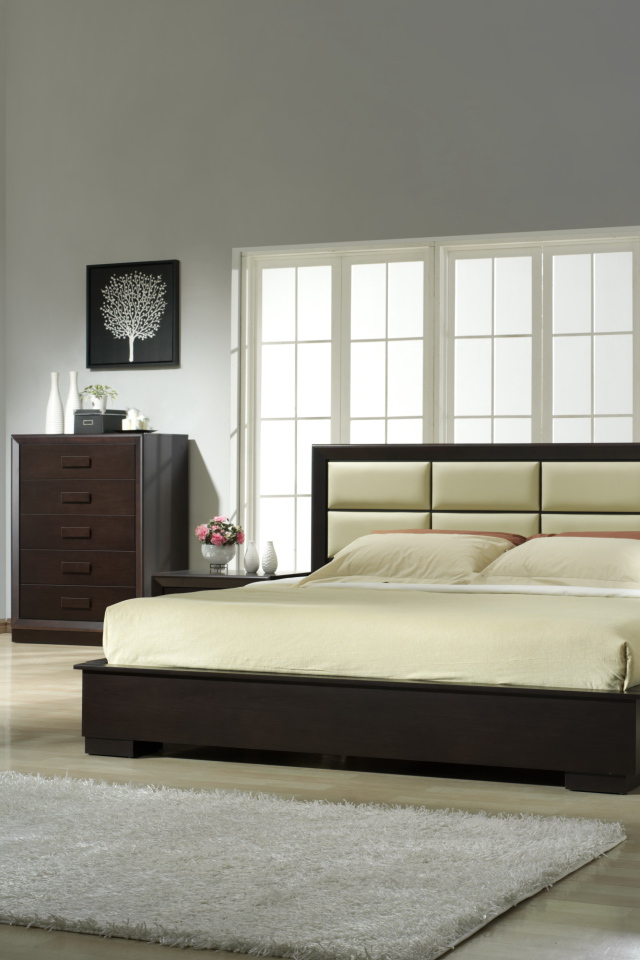 Современная стильная спальня