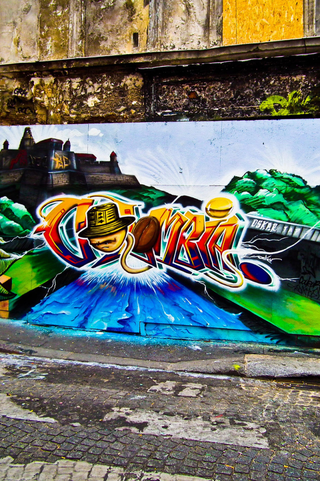 Многоцветное граффити