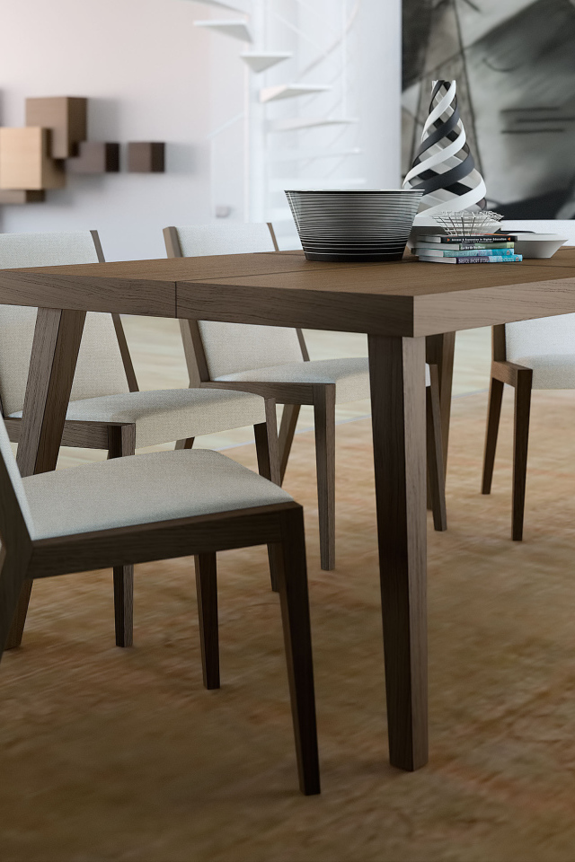 Аккуратная мебель в столовой