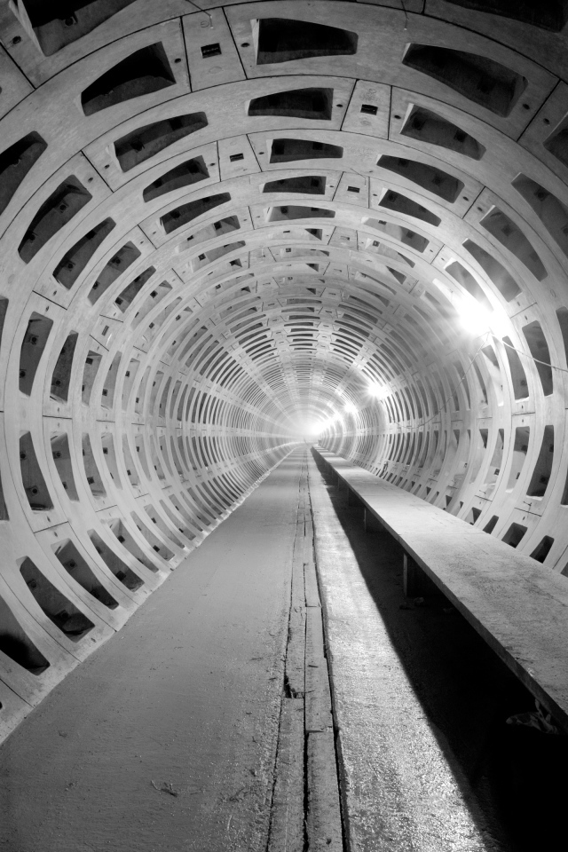 Фотография подземной галереи