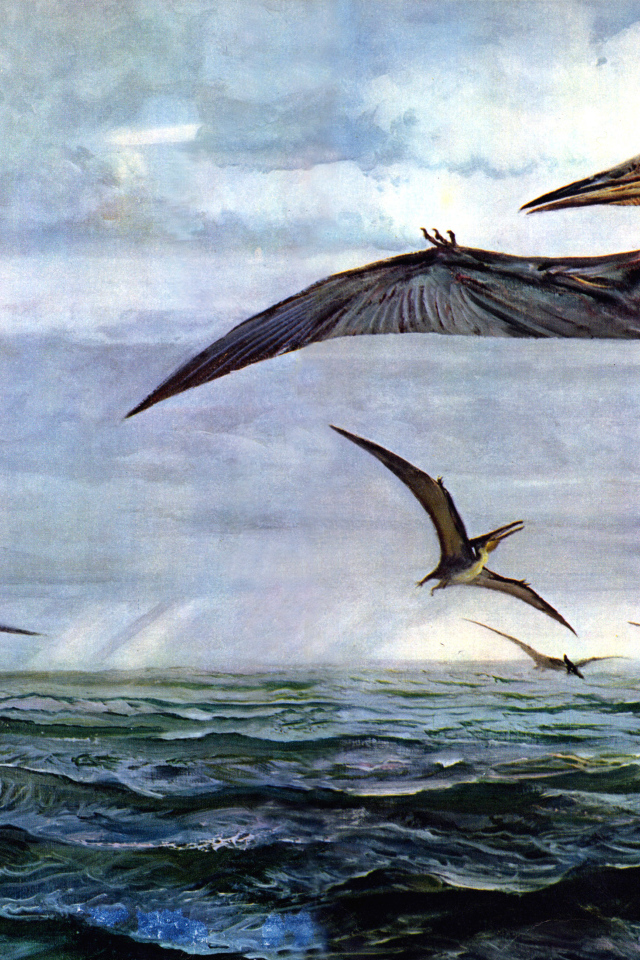 Птеродактили над океаном