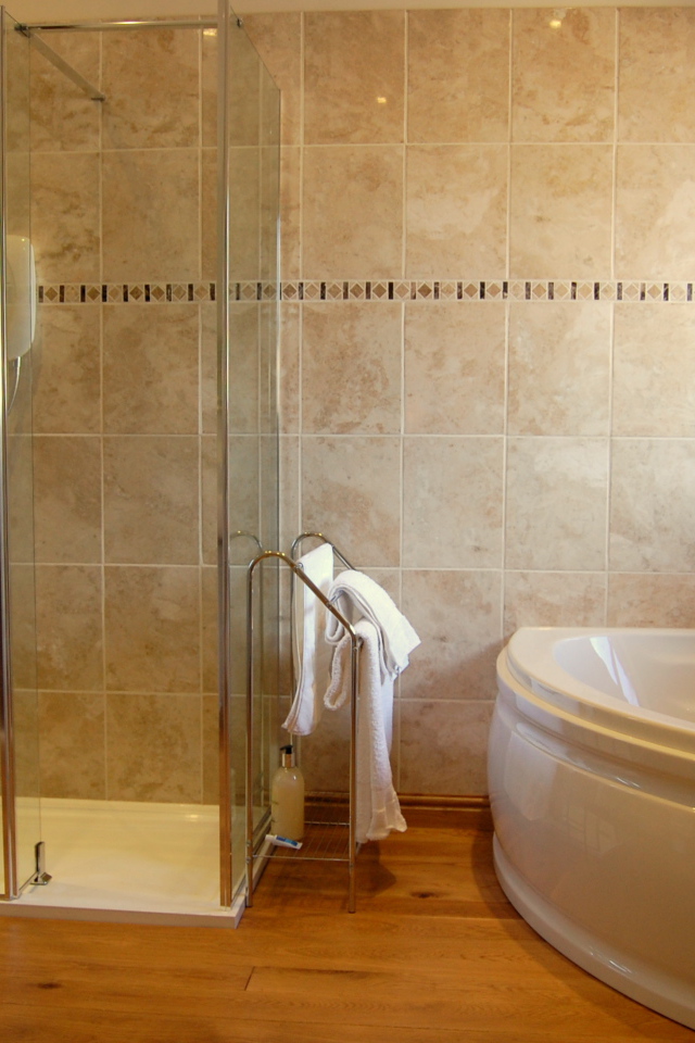 Душевая и джакузи в ванной